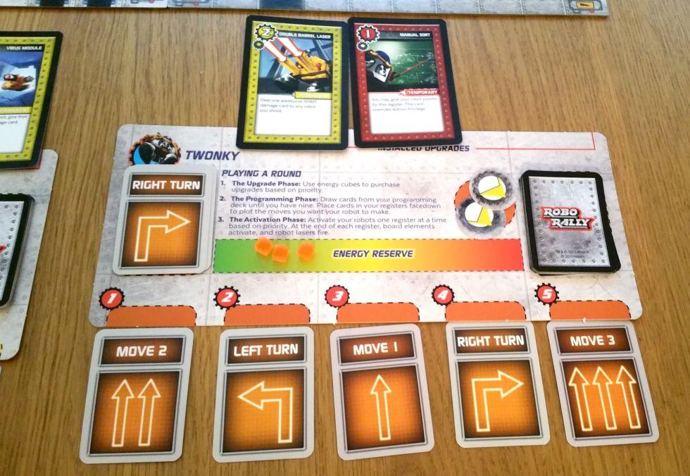 The player mat used for programming your bots.