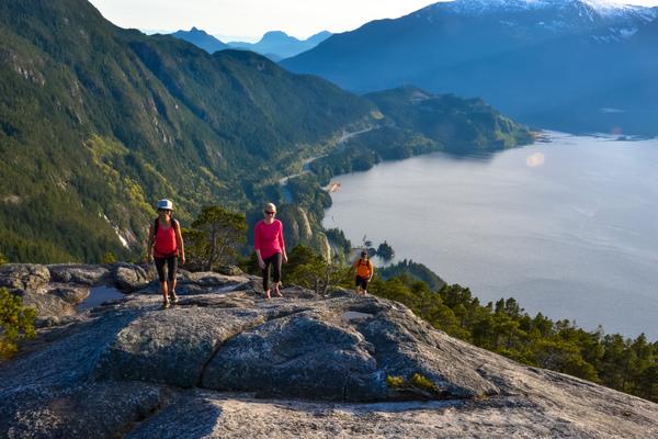 Hiking the Stawamus Chief in Squamish, BC