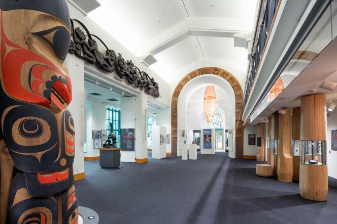 Interior of the Bill Reid Gallery in Vancouver